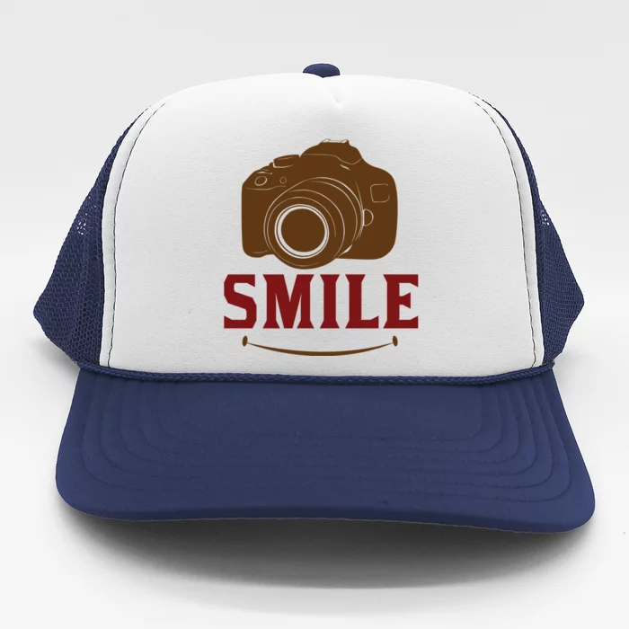 Smile Camera Trucker Hat