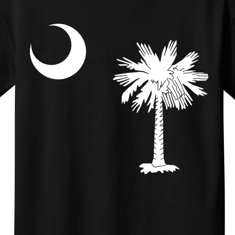 South Carolina State Flag Palmetto Moon Sc Pride Kids T-Shirt