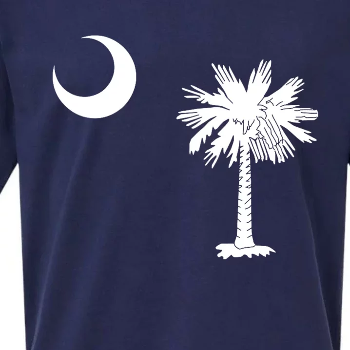 South Carolina State Flag Palmetto Moon Sc Pride Sueded Cloud Jersey T-Shirt