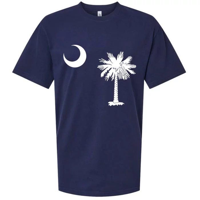 South Carolina State Flag Palmetto Moon Sc Pride Sueded Cloud Jersey T-Shirt