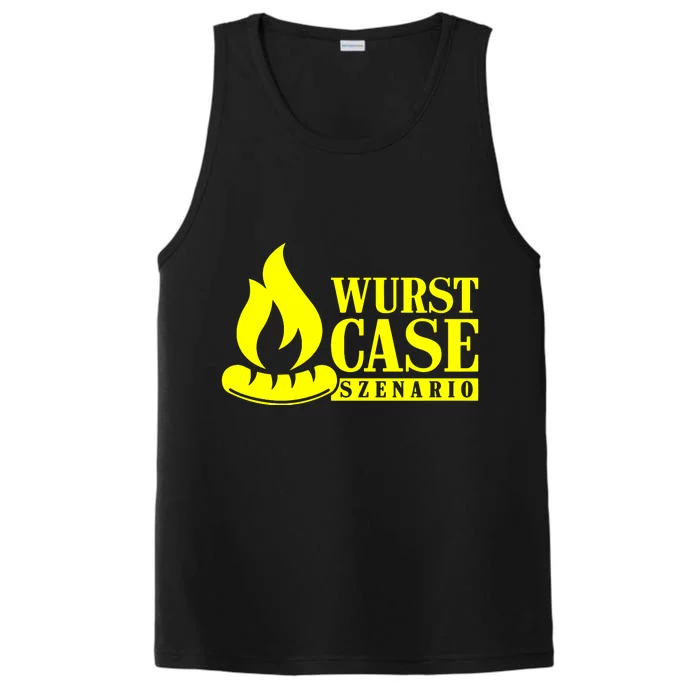 Sausage Case Scenario Sausage Grill Sayings Performance Tank