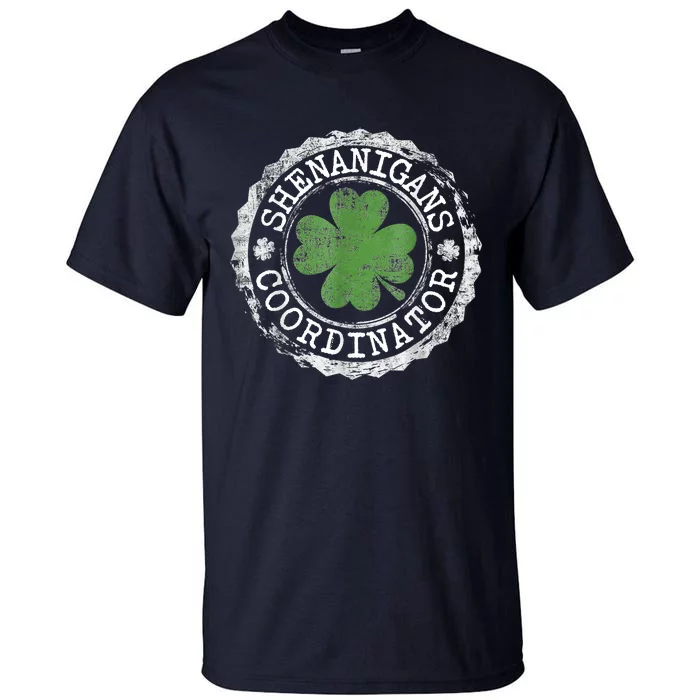 Shenanigans Coordinator Shamrock St. Patrick's Day Tall T-Shirt