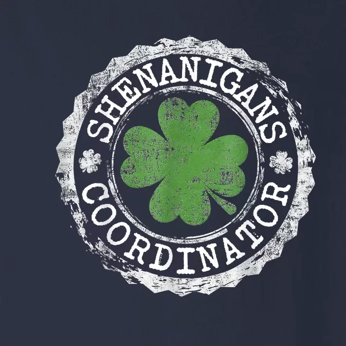 Shenanigans Coordinator Shamrock St. Patrick's Day Toddler Long Sleeve Shirt