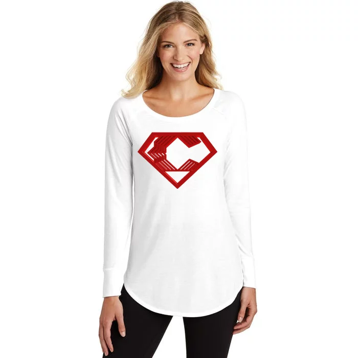 Super Cincyr Women's Perfect Tri Tunic Long Sleeve Shirt