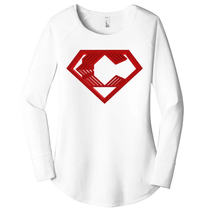 Super Cincyr Women's Perfect Tri Tunic Long Sleeve Shirt