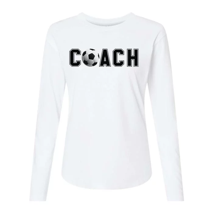 Soccer Coach Womens Cotton Relaxed Long Sleeve T-Shirt