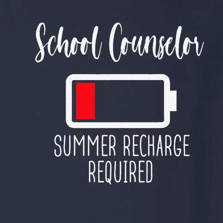 School Counselor Summer Recharge Required Last Day School Toddler Long Sleeve Shirt