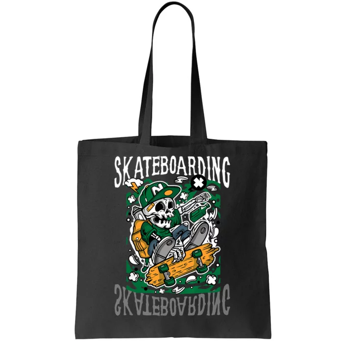 Santa Cruz Skateboarding Skull Skateboard Street Wear Tote Bag