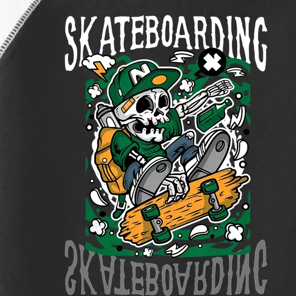 Santa Cruz Skateboarding Skull Skateboard Street Wear Toddler Fine Jersey T-Shirt