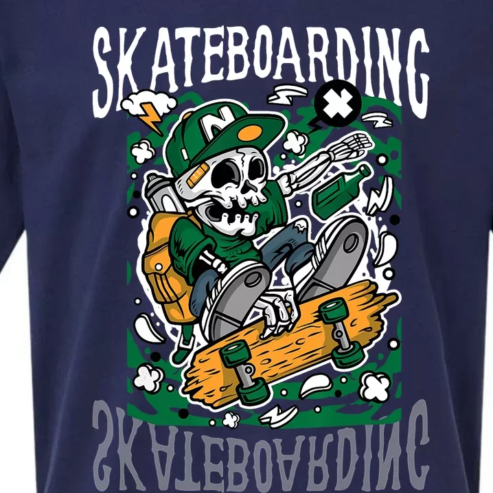 Santa Cruz Skateboarding Skull Skateboard Street Wear Sueded Cloud Jersey T-Shirt