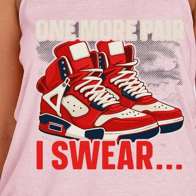 Shoe Collector Sneakerhead Shoe Lover I Love Sneakers Women's Knotted Racerback Tank