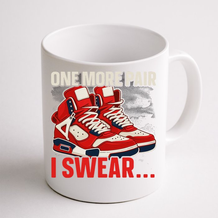 Shoe Collector Sneakerhead Shoe Lover I Love Sneakers Front & Back Coffee Mug