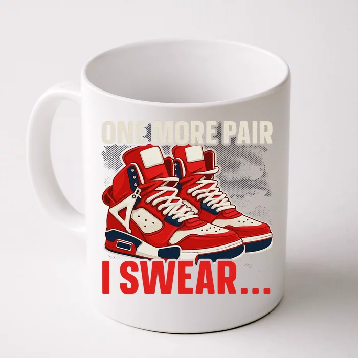 Shoe Collector Sneakerhead Shoe Lover I Love Sneakers Front & Back Coffee Mug