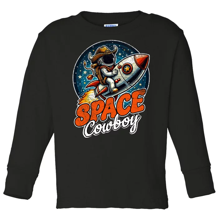 Space Cowboy Toddler Long Sleeve Shirt