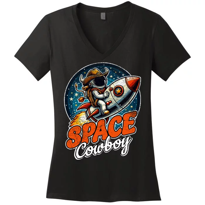 Space Cowboy Women's V-Neck T-Shirt