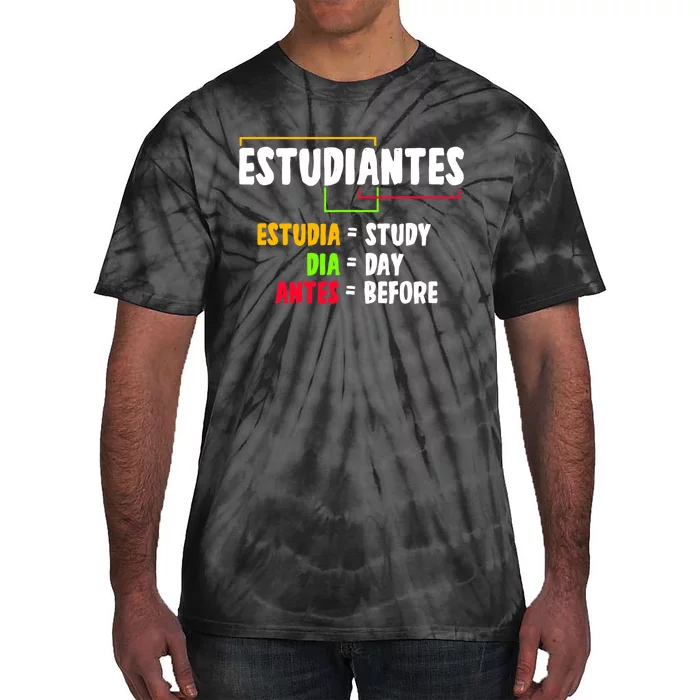 Spanish Class Students Teacher Language Educator Tie-Dye T-Shirt