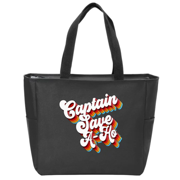 Sarcastic Captain Save Aho Zip Tote Bag