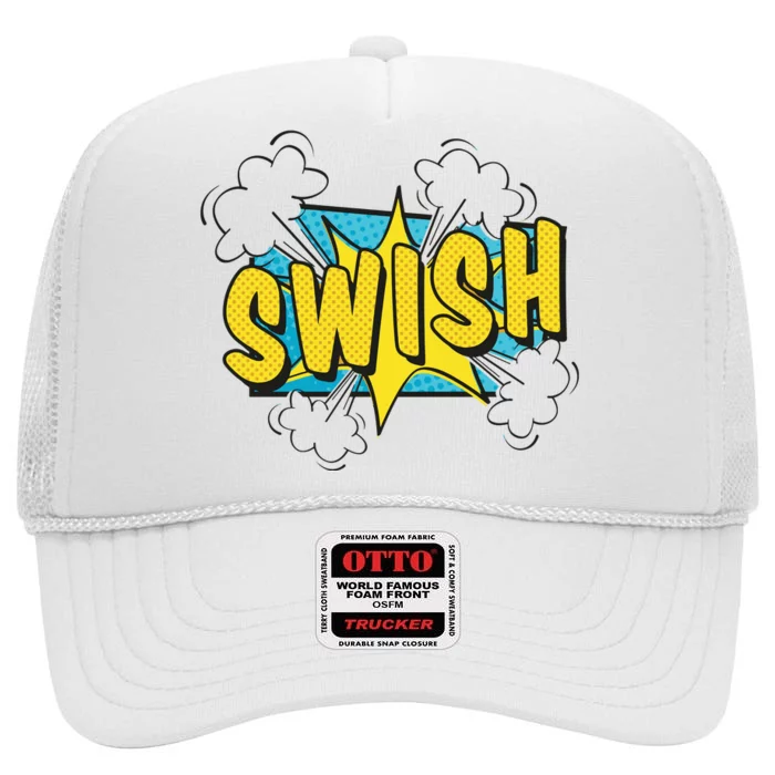 Swish Comic High Crown Mesh Trucker Hat