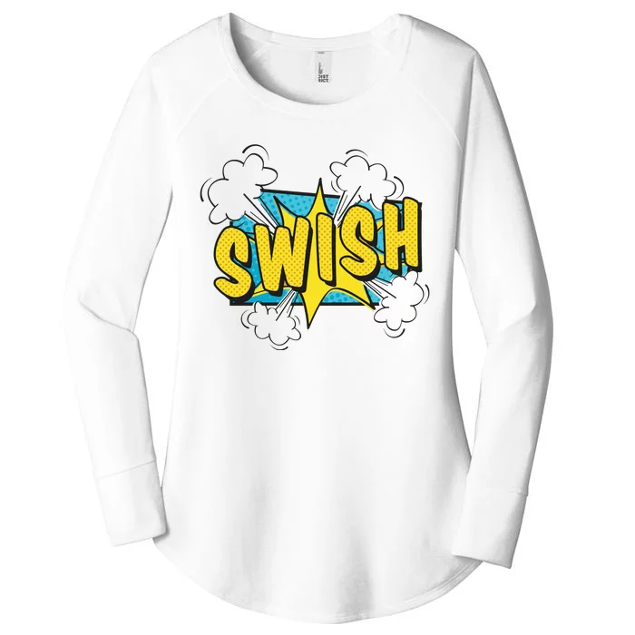 Swish Comic Women's Perfect Tri Tunic Long Sleeve Shirt