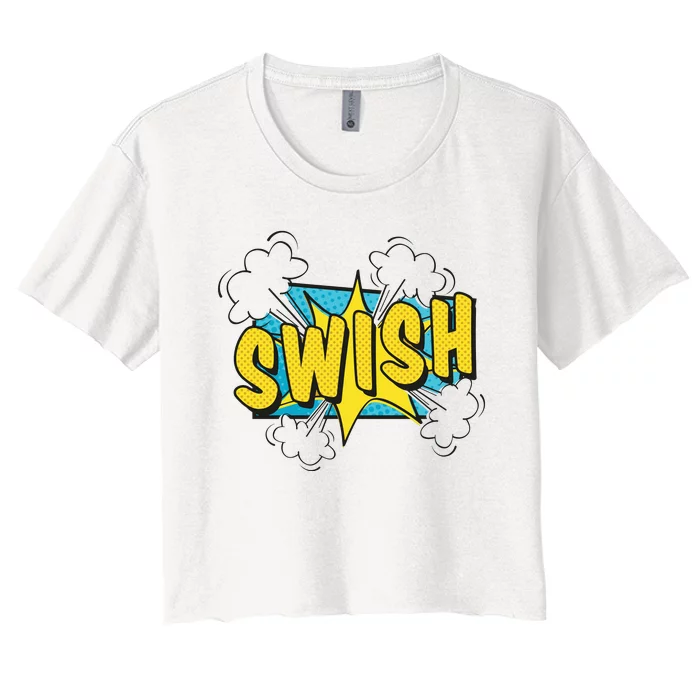 Swish Comic Women's Crop Top Tee