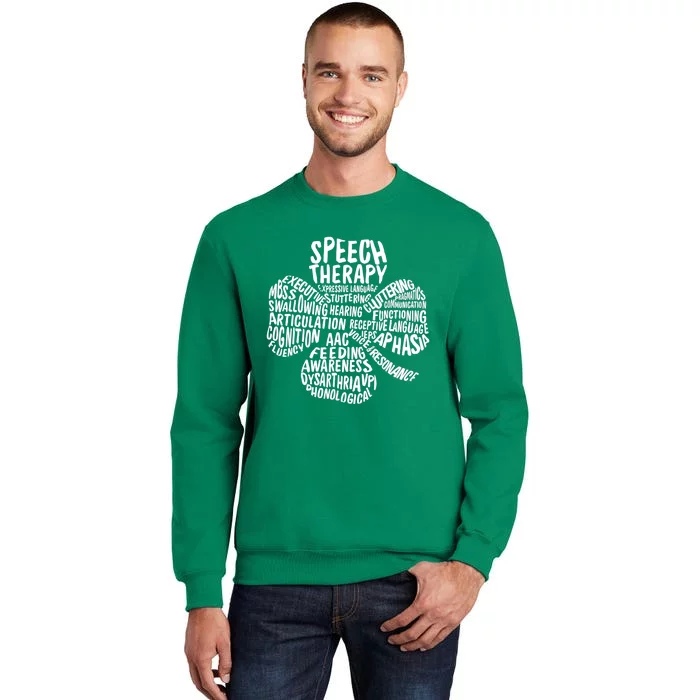 SLP Clover St. Patrick's Day Speech Language Pathologists Sweatshirt