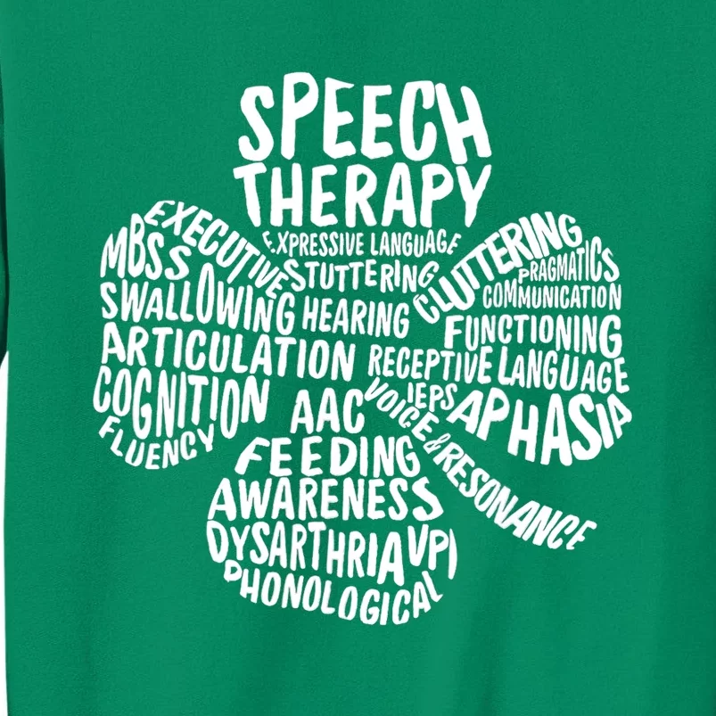 SLP Clover St. Patrick's Day Speech Language Pathologists Sweatshirt