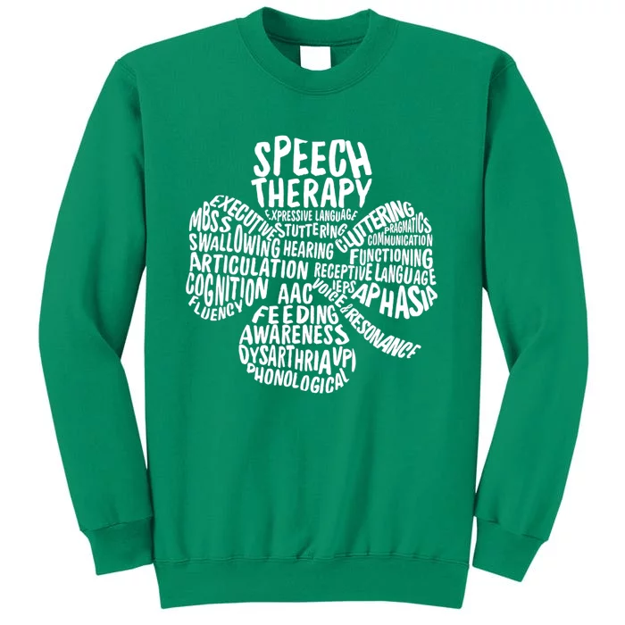 SLP Clover St. Patrick's Day Speech Language Pathologists Sweatshirt