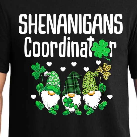 Shenanigans Coordinator St Patricks Day Gnomes Green Proud Pajama Set