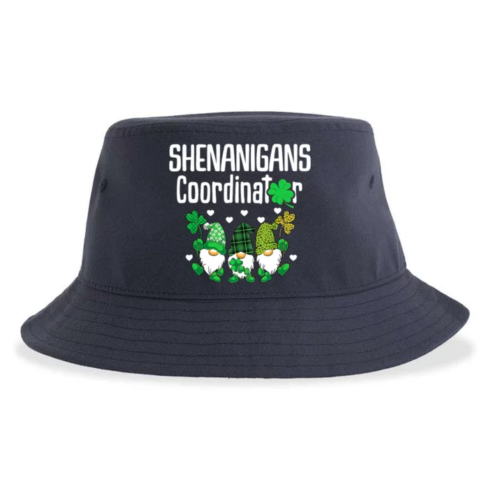 Shenanigans Coordinator St Patricks Day Gnomes Green Proud Sustainable Bucket Hat