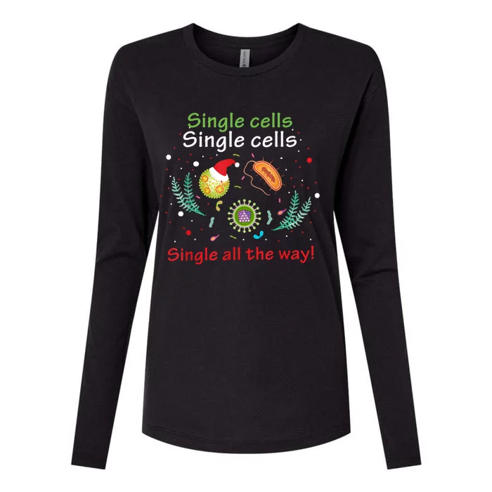 Single Cells Single Cells Science Biology Christmas Womens Cotton Relaxed Long Sleeve T-Shirt