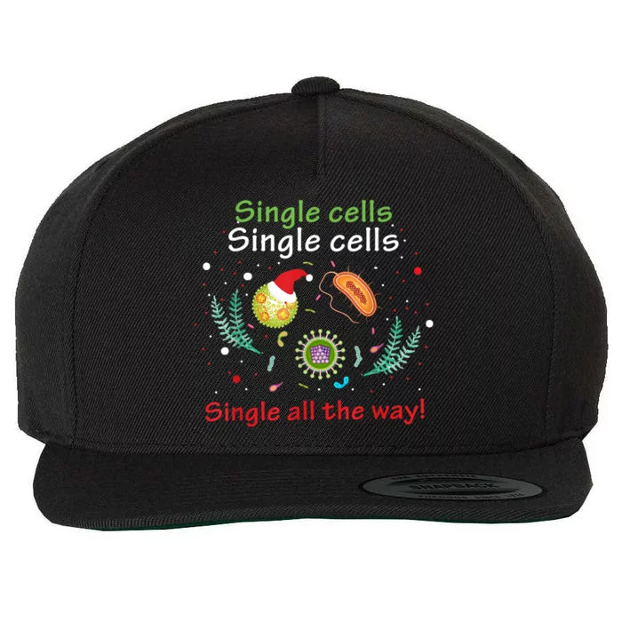 Single Cells Single Cells Science Biology Christmas Wool Snapback Cap