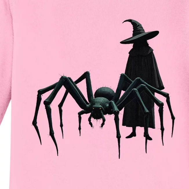 Shape Changing Spider Witches Baby Long Sleeve Bodysuit