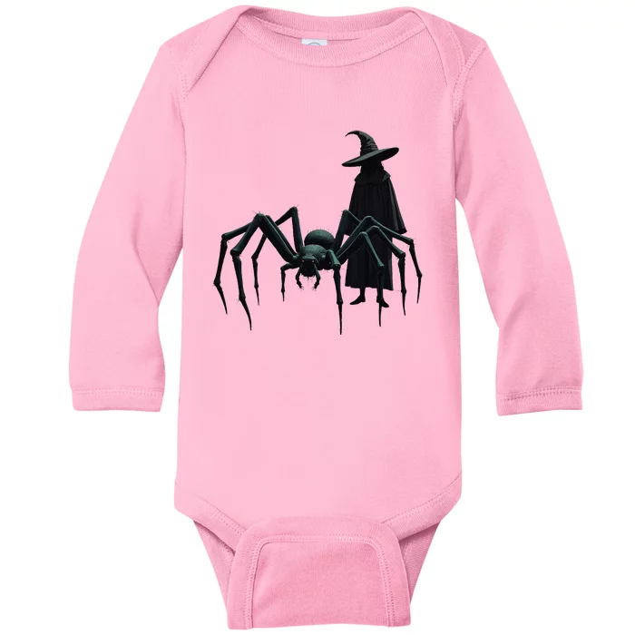 Shape Changing Spider Witches Baby Long Sleeve Bodysuit