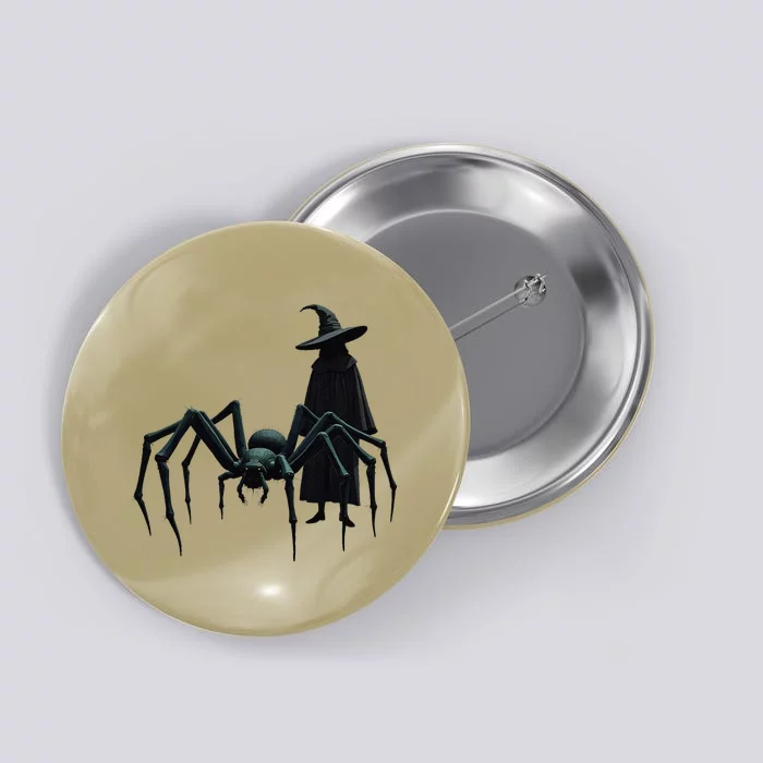 Shape Changing Spider Witches Button