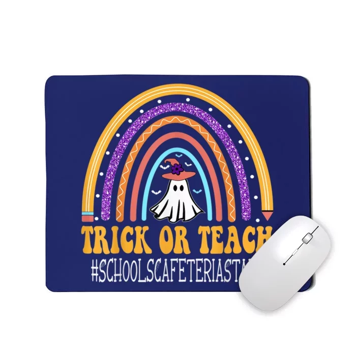 Schools Cafeteria Staff Rainbow Trick or teach Halloween Mousepad