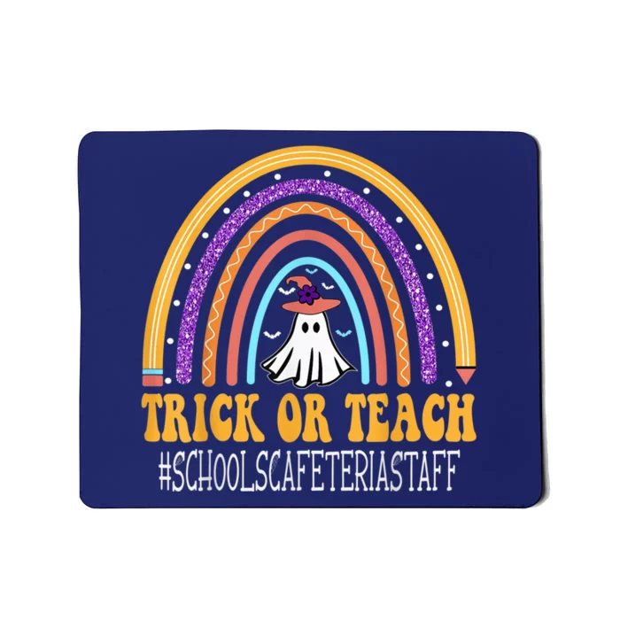 Schools Cafeteria Staff Rainbow Trick or teach Halloween Mousepad