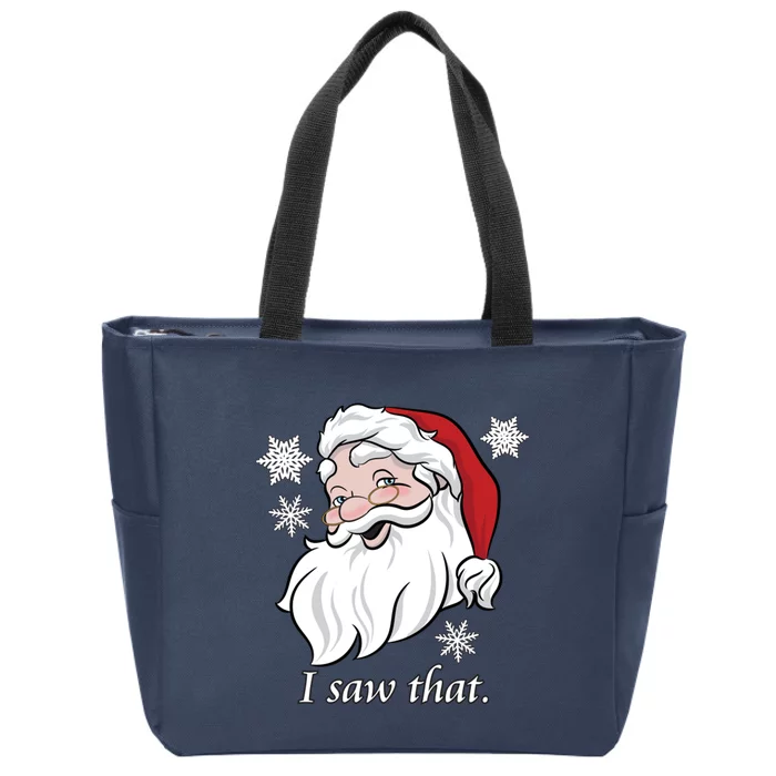 Santa Claus Saw That Zip Tote Bag