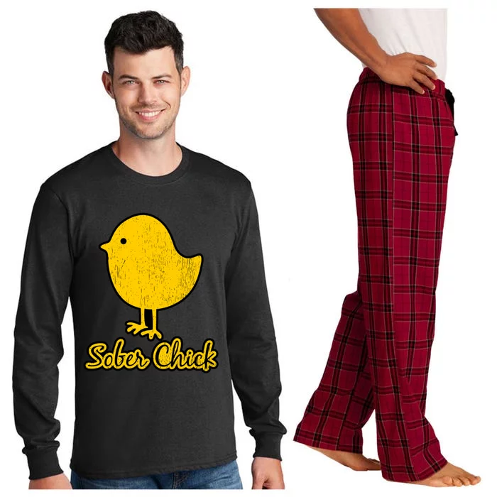 Sober Chick Sobriety Funny Gift Long Sleeve Pajama Set