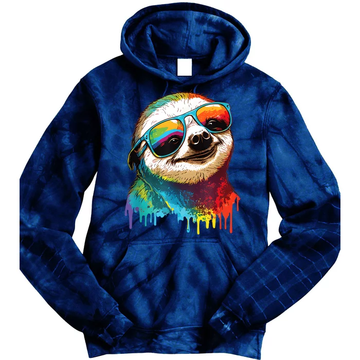 Sloth Colorful Sloth Outfit Sloth Lover Tie Dye Hoodie