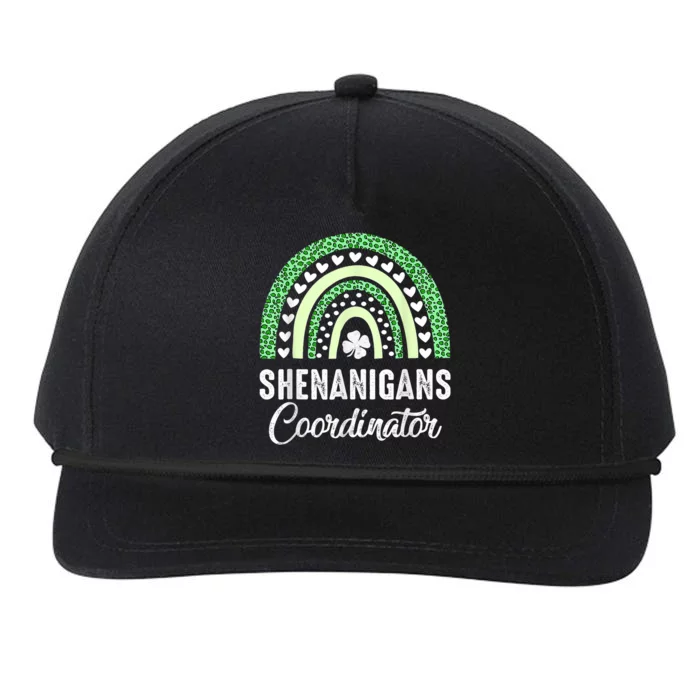 Shenanigans Coordinator St Patricks Day Outfit For Women Men Snapback Five-Panel Rope Hat