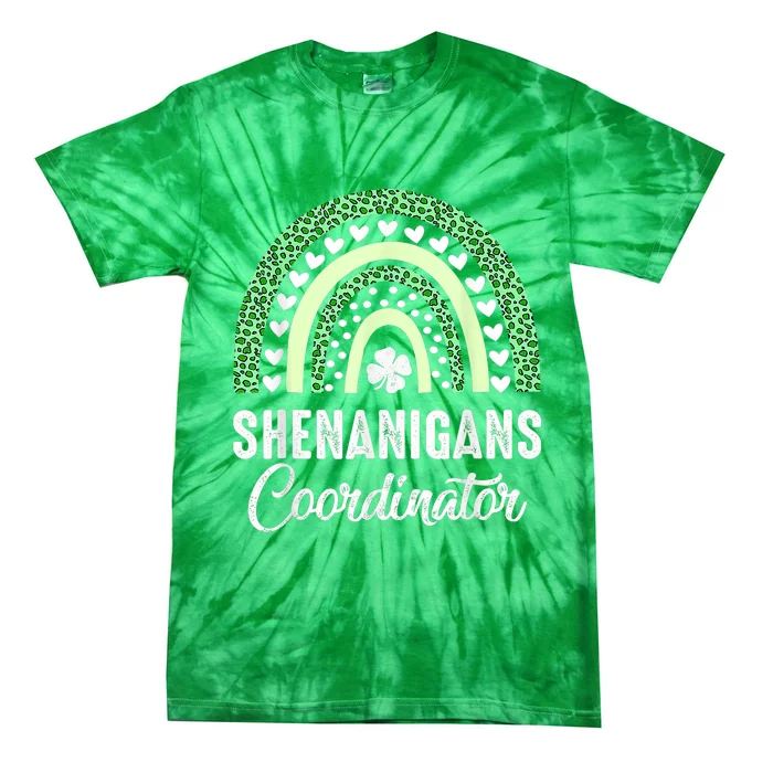 Shenanigans Coordinator St Patricks Day Outfit For Women Men Tie-Dye T-Shirt