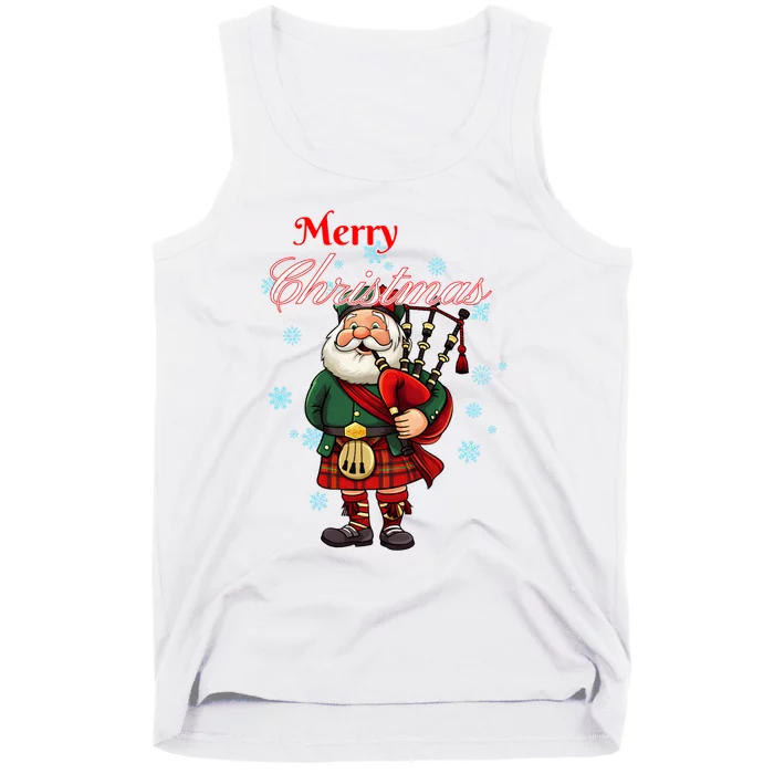 Scotland Christmas Scottish Heritage Merry Christmas Long Sleeve Tank Top