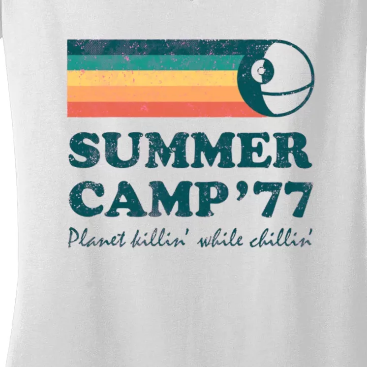 Summer Camp77 Women's V-Neck T-Shirt