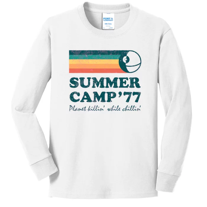 Summer Camp77 Kids Long Sleeve Shirt