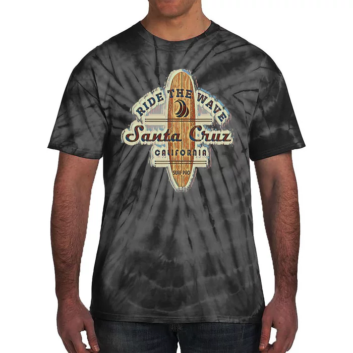 Santa Cruz Surfer Surfboard Vintage Tie-Dye T-Shirt