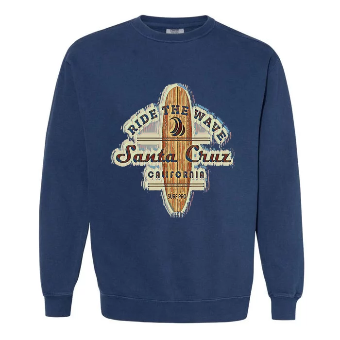 Santa Cruz Surfer Surfboard Vintage Garment-Dyed Sweatshirt