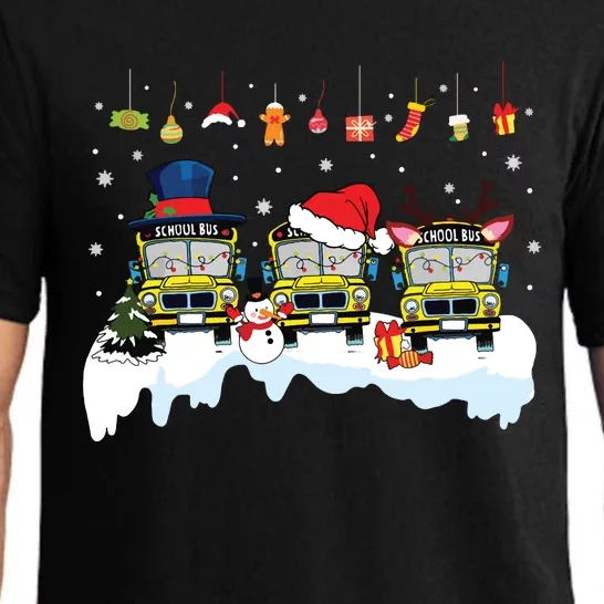 Santa Claus School Bus Driver Christmas Costume Xmas Pajama Pajama Set