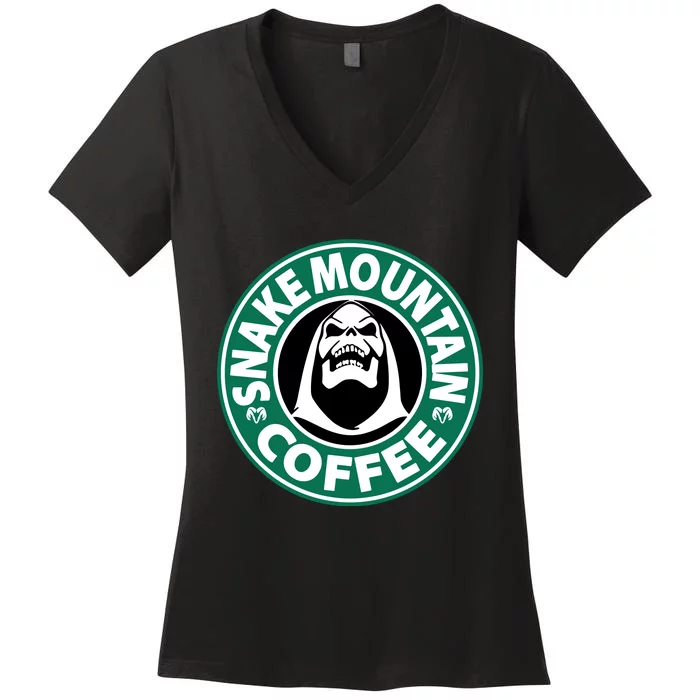 Skeletor Coffee Women's V-Neck T-Shirt