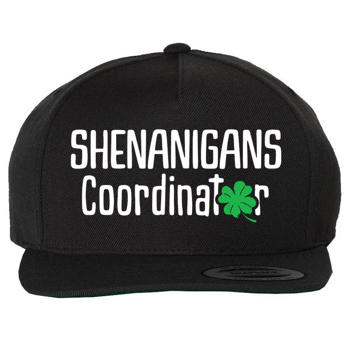 Shenanigans Coordinator St Patrick's Day Wool Snapback Cap