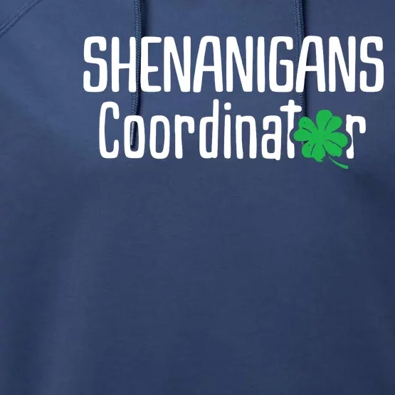 Shenanigans Coordinator St Patrick's Day Performance Fleece Hoodie